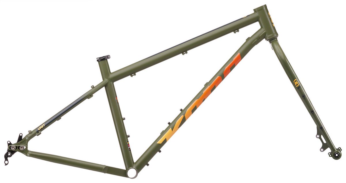 Kona Unit frame.

Material: Reynolds 520 Butted Cromoly
Fork: Kona Plus Fork
Wheelsize: 29 to 29+

$599.

Available at spinful.bike

-

#CentralDistrictCyclery #GrandRapidsMTBshop #KonaUnit