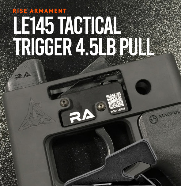 rwarmsltd's tweet photo. Designed for peak performance in high-adrenaline situations, the @risearmament LE145 features a crisp, balanced break👌  https://t.co/Q5VHLn2OVn | #RWArms #Trigger #GunsAndAmmo https://t.co/4FqhOfVvGd