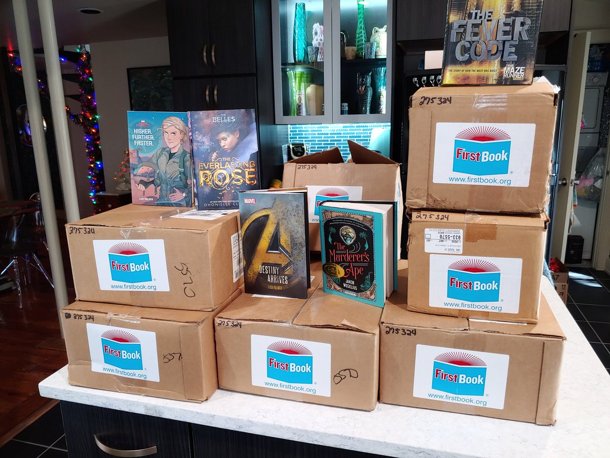 MsB_DuBoisLMS's tweet photo. Its a great day for mail, thanks to @FirstBook @FirstBookMarket ! Can't wait to share with my scholar friends! Stay tuned for the next delivery! #jcpsreads #armmewithbooks #bookclubready https://t.co/ByVafhR6Rs