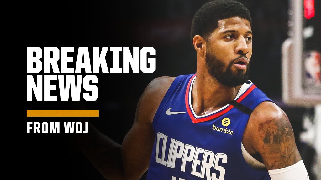 SportsCenter's tweet photo. Breaking: Paul George has signed a maximum contract extension with the Clippers that will guarantee him as much as $226 million over the next five years, his agent Aaron Mintz tells @wojespn. https://t.co/IBeZ1rIJcv