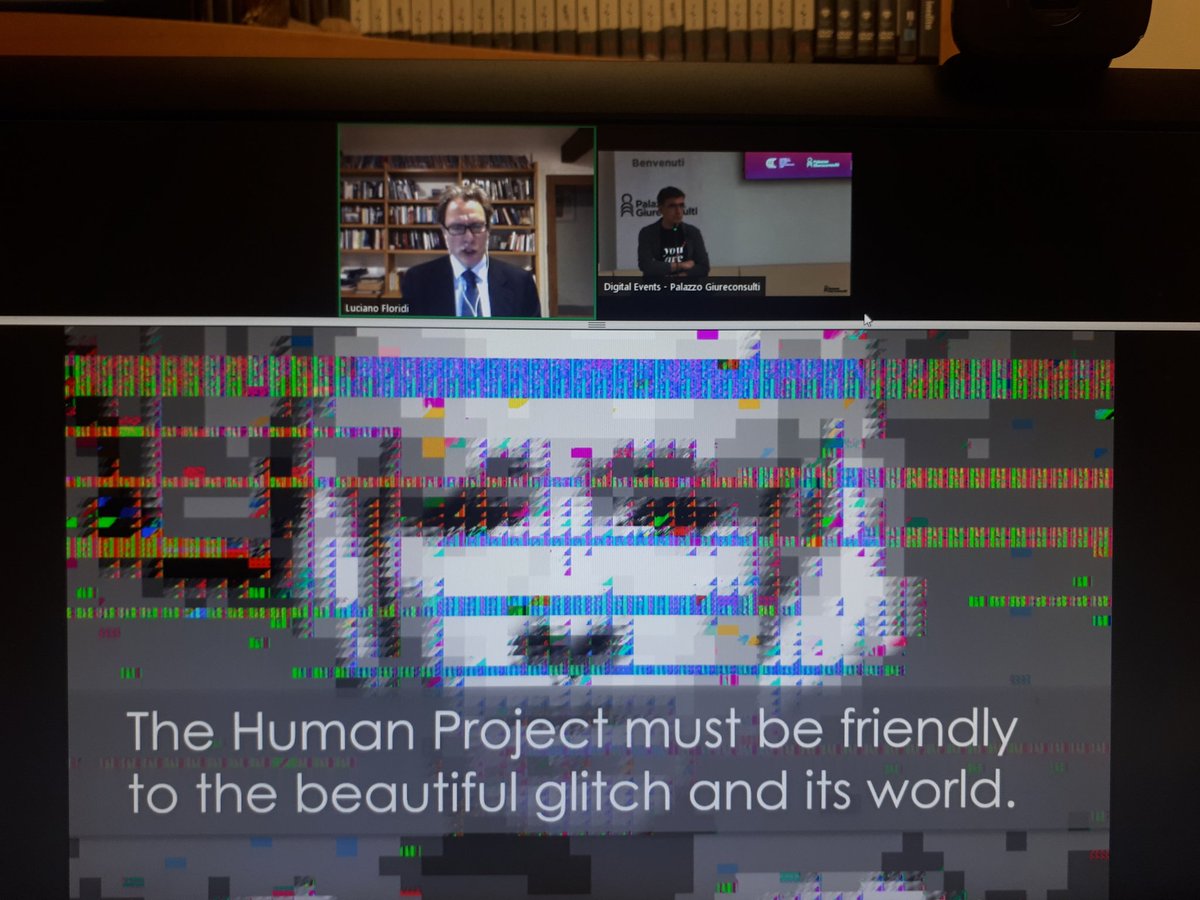 NicolaCatani's tweet image. Oggi un confronto tra 2 top player dell'Età Ibrida, che viviamo e che non è più tempo sospeso, ma valore fondante #OnLife.
@Iabicus e @Floridi chiudono parlando di #HumanProject da migliorare come fine ultimo, attraverso attività migliorative su #BusinessModels #Ethics #Law