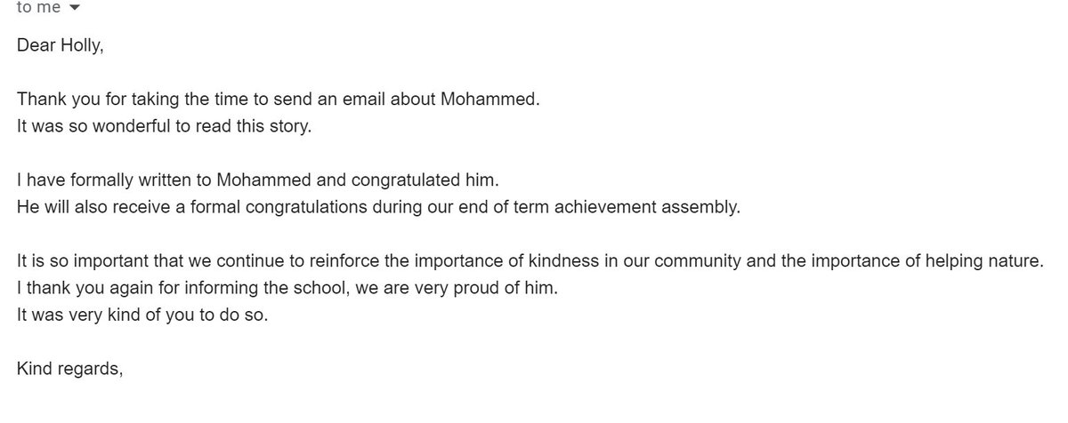 The school emailed back!!!!