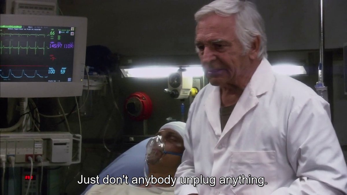 ScruffyMinds's tweet photo. Battlestar Galactica Reimagined Rewatch: Best Show Ever Made
#BattlestarGalactica
#BSG
#SoSayWeAll
#Battlestar
#doccottle
@BSGmuseum
@RonDMoore
S04E16 Deadlock
Doc Cottle always with the one-liners :D https://t.co/VBNq9dvqSk