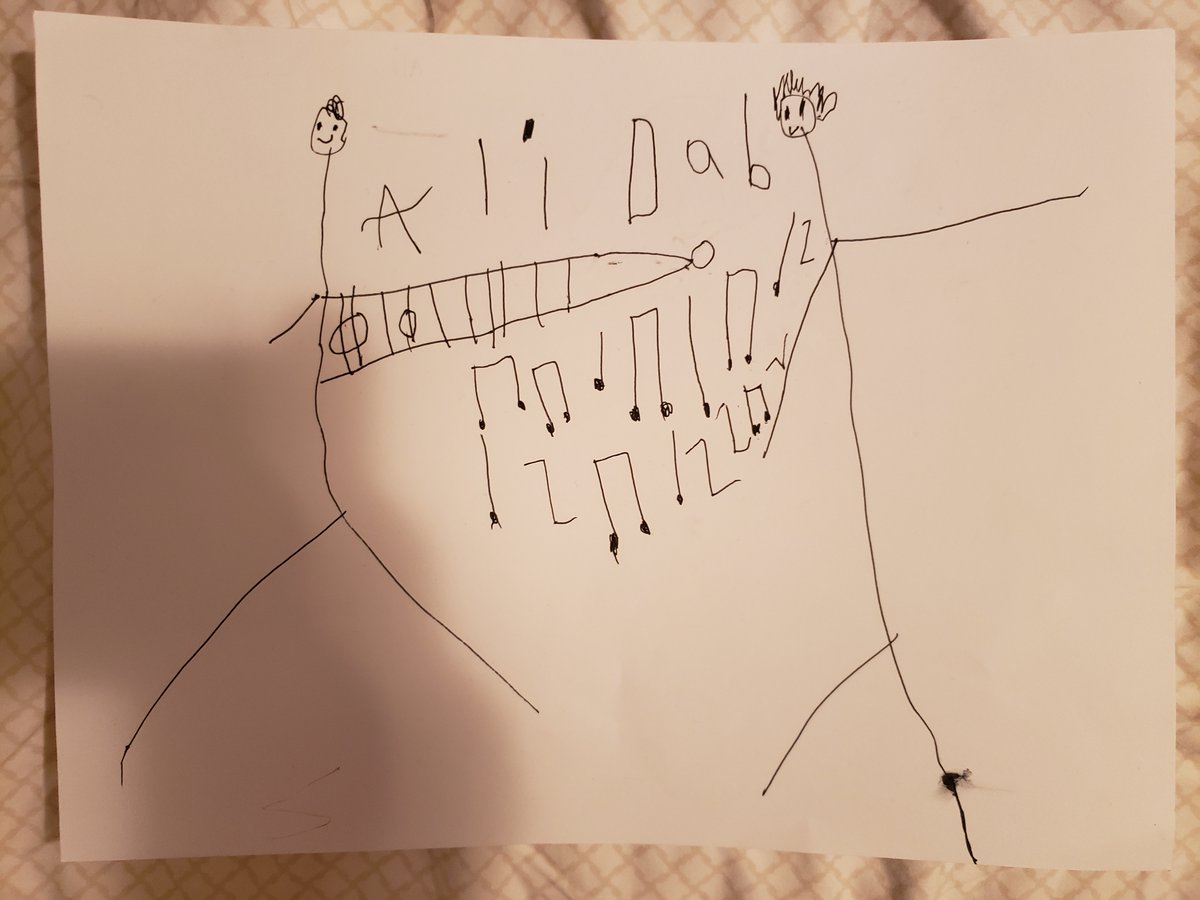 Thank you Ali, for sharing your musical art with me! I challenge <a href="/CentralSchoolEB/">Central School</a> to read his rhythmic creation being played by his "guitar arm." 😃🎶