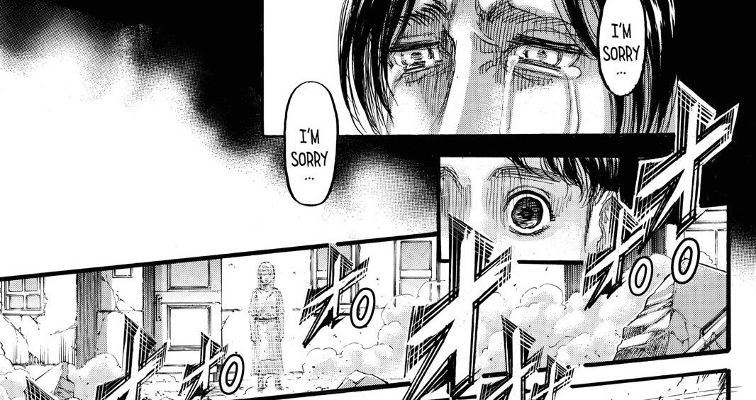 2 - Her appearance in the real world (like 131) confirms that she’s been witnessing the events happens and this is causing her to feel conflicted. She’s seen the people that Eren has slaughtered like pigs and it’s possible that we may see a change of heart