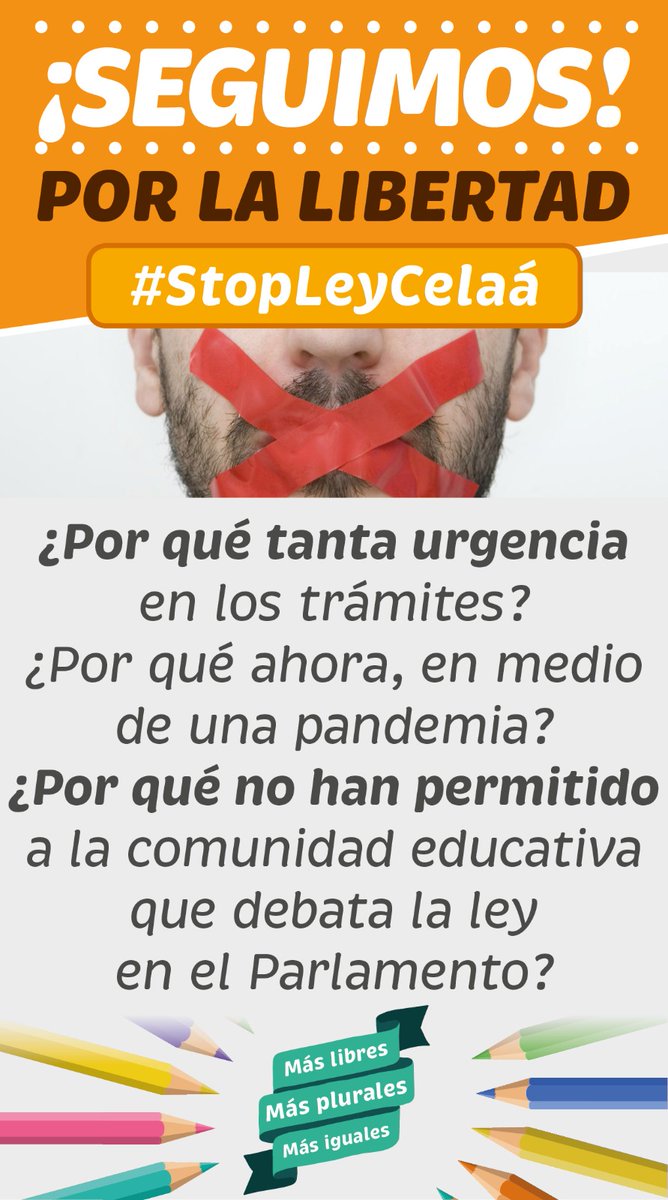 MasPlurales's tweet photo. Alentamos el debate social que el Gobierno quiere hurtarnos y lo hacemos con argumentos como que la #LOMLOE quiere una escuela pública única, un monopolio educativo de la Administración #StopLeyCelaá #MasLibres https://t.co/GKCUWjRGJ1