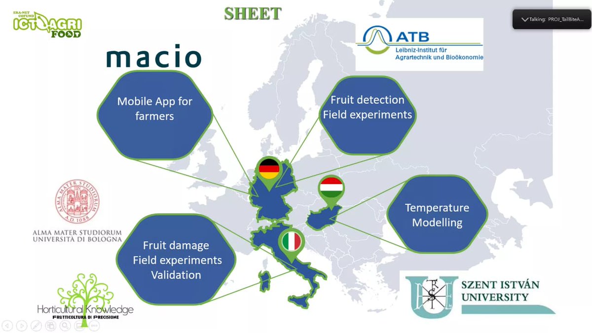 #ICTAGRI project to build a risk model for #fruit damage due to #GlobalWarming was featured today by <a href="/TsouliasNikos/">Nikos Tsoulias</a> <a href="/ictagrifood/">ICT-AGRI-FOOD ERA-NET</a> meeting <a href="/BrunellaMorand1/">Brunella Morandi</a> <a href="/BarLaci73/">BLC</a> <a href="/HKconsultingIT/">PerFrutto</a>