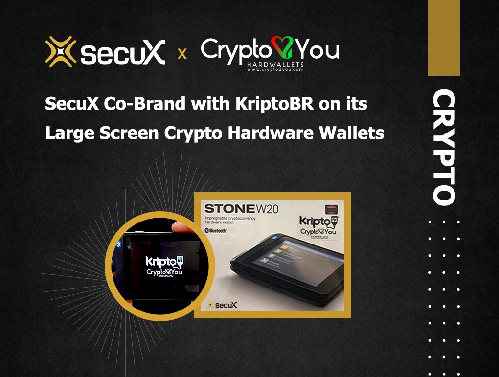 BCPressRelease's tweet photo. Hsinchu, Taiwan, December 9th 2020 — SecuX Technology Inc., a blockchain security company, is happy to launch the co-branding partnership with a Brazilian company KriptoBR. A dedicated Booting Logo “Crypto2You” sub-branded by KriptoBR will pop up when boot https://t.co/NXEw5jlEn1 https://t.co/fXkOypnSc2