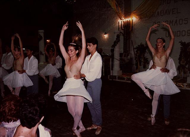 Celebration of Hanukkah in the Jewish community in Brazil, 1983.