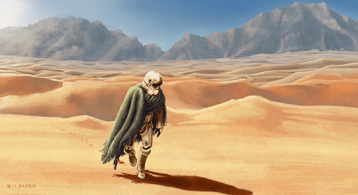 JJ_RABBID's tweet photo. been on the #Mandalorian hype train recently, love the concept art pieces at the end of every ep. Going for poncho western vibes, so painted this lonely trooper.
likes and RT's appreciated👽 https://t.co/yrh7iKq9C6