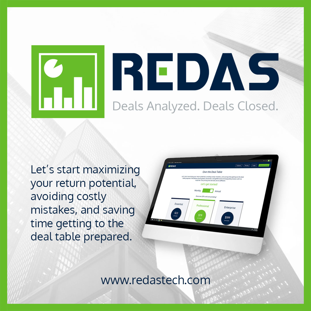 DealsClosed's tweet photo. Introducing REDAS: The leading analytic software designed for real estate developers &amp; investors. 

No more confusing spreadsheets &amp; reports standing between you &amp; the closing table. Just deals analyzed &amp; deals closed.

#RealEstateDevelopment #RealEstateInvestor #RealEstate https://t.co/kthBhkBHDi