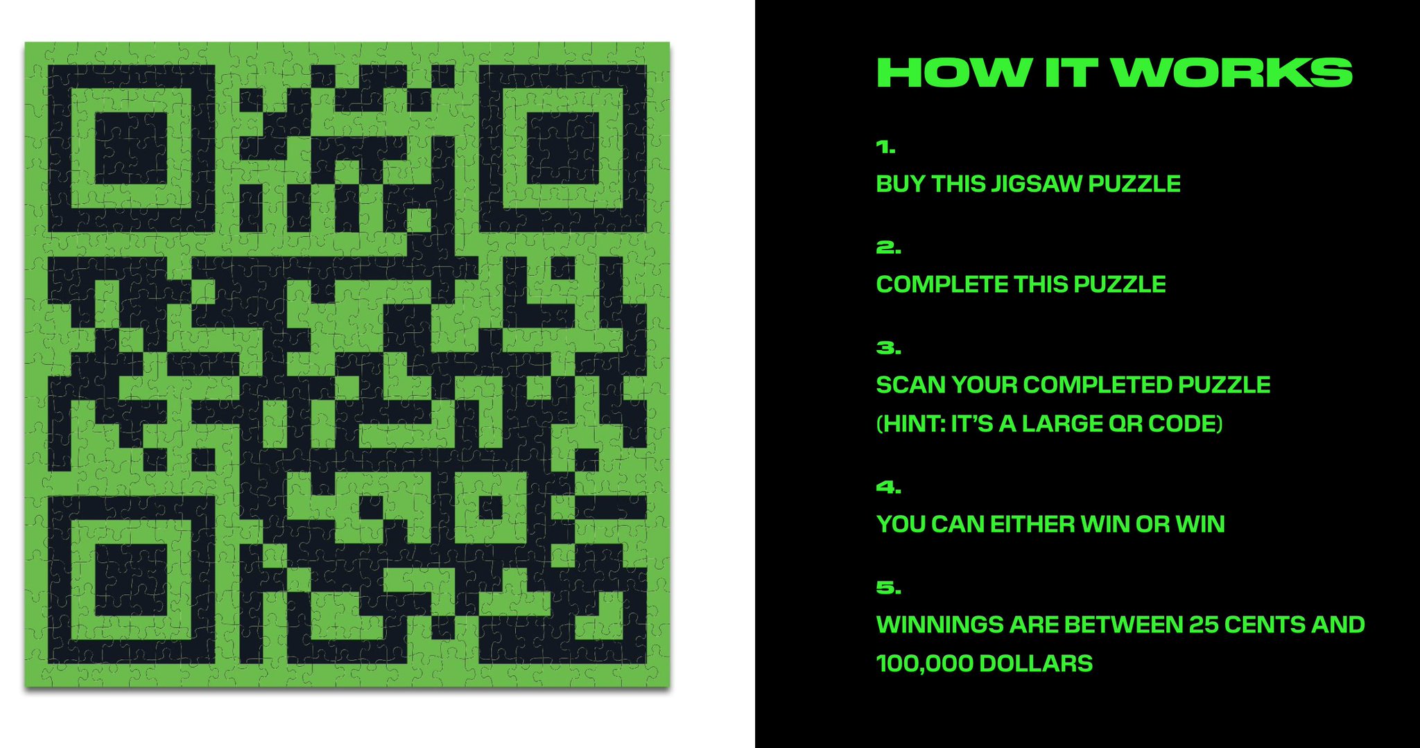 Blake Robbins On Twitter Daviddobrik Just Launched The Hundred Thousand Dollar Puzzle The Concept Is Simple Every Puzzle Design Is Actually A Unique Qr Code Upon Completing The Puzzle You Scan The