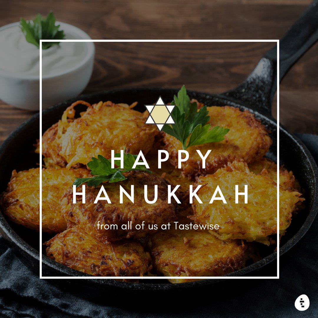 Wishing our friends, colleagues, and clients a joyful ✨Festival of Lights✨!

What latke toppings do you love the most? 

Happy Hanukkah, from the entire Tastewise team!