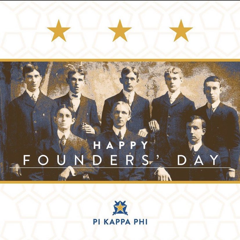 Today, ΠΚΦ celebrates 116 years brotherhood in honor of our 7 founders who paved the path for over a century of brotherhood. Today more than 100,000 exceptional leaders have been initiated into ΠΚΦ as a result of the common loyalty shared between these men.
#ODH #foundersday2020