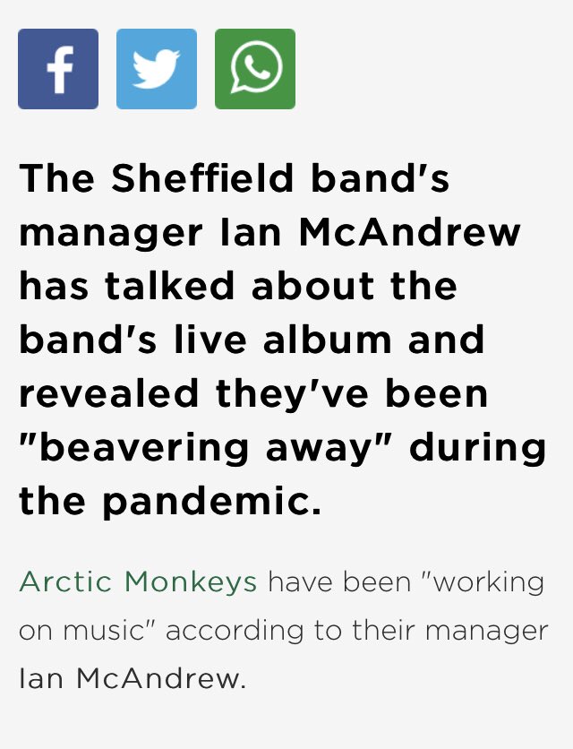 arctic monkeys tweet media