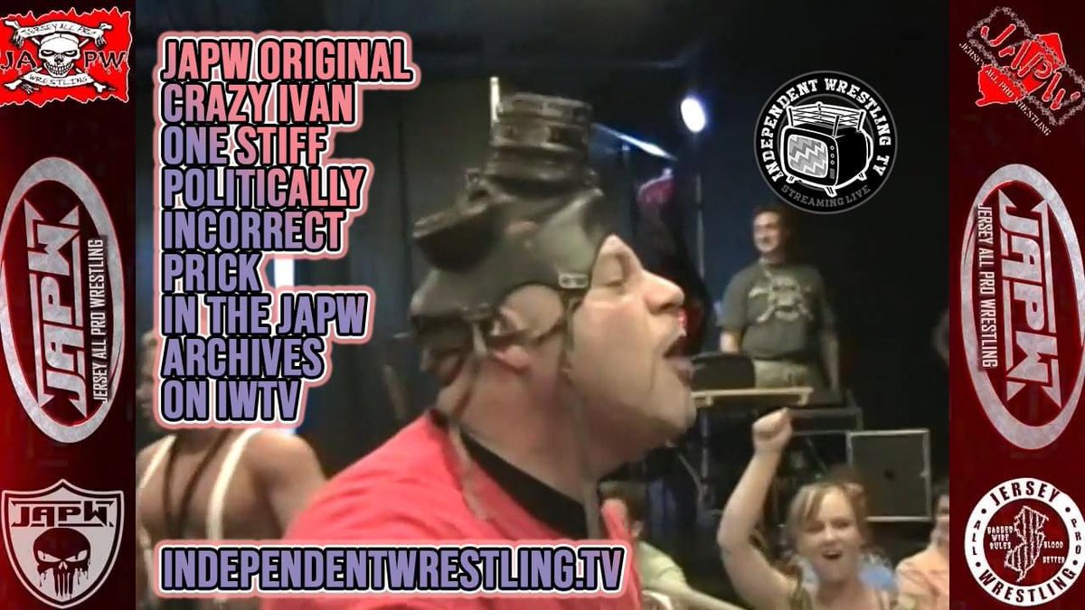 JAPW ORIGINAL and former JAPW NJ State Champion, Crazy Ivan, holds the record for the most bleeps in JAPW history. See him in the JAPW Archives on IWTV.live - Use promo code ‘JAPW’ for a 5 day free trial of the largest independent wrestling library worldwide.
