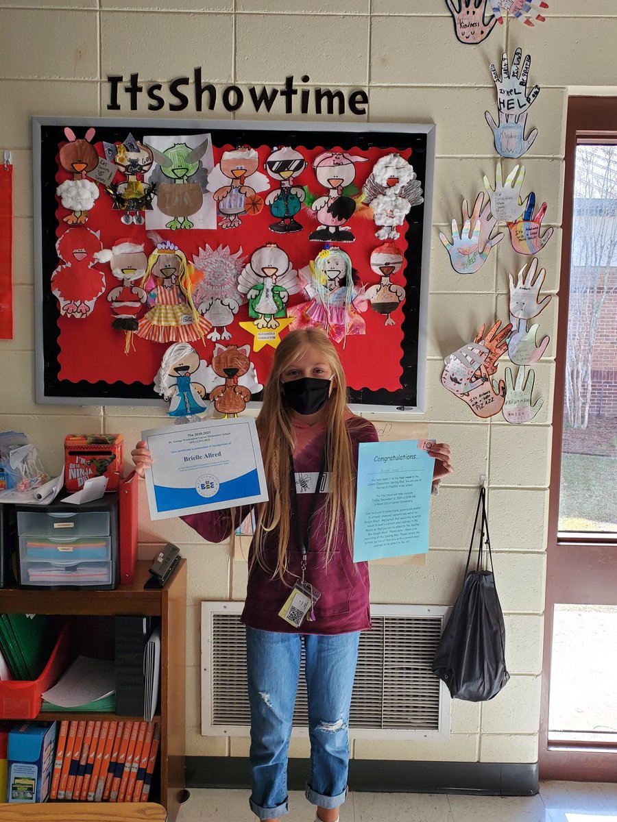 Awesome day.  Congrats to Brielle for being chosen as a finalist for the Carver Spelling Bee, and Rosalind for winning the school wide writing contest "Substitute for the Day"
#Thumbsupthursday 
#itsshowtime
<a href="/CarverES_RH/">GWC Elementary</a>
