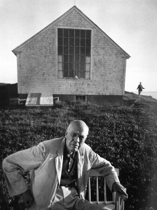 The_RedList's tweet photo. Edward Hopper &amp; his wife by Arnold Newman, 1960 https://t.co/9ACwLYeqOB