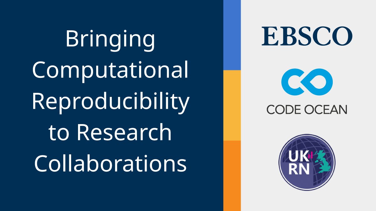 EBSCO is teaming up with <a href="/CodeOceanHQ/">Code Ocean</a> and <a href="/ukrepro/">UK Reproducibility Network @ukrepro.bsky.social</a> to promote best practices for organizing research files, automating analyses, documentation, and submitting #code and #data for publication. 

See how Code Ocean can accelerate the #research process. ebsco.is/3llC0oz
