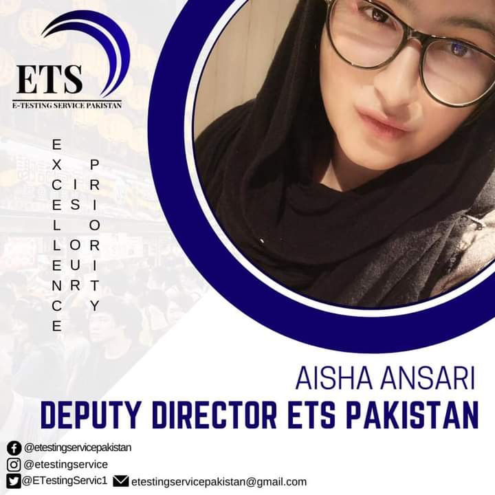 ETestingServic1's tweet photo. Ladies & Gentlemen!
ETS PAKISTAN proudly announces its Executive body, Comprising of following members:
Ms. Zarqa Rajput( Director ETS)
Ms. Aisha Ansari ( Deputy director ETS)
#ETS_PAKISTAN
#E_Carnival_Pakistan
#I_tech_soft
#Tek_Dot https://t.co/yHg3LXZKXE
