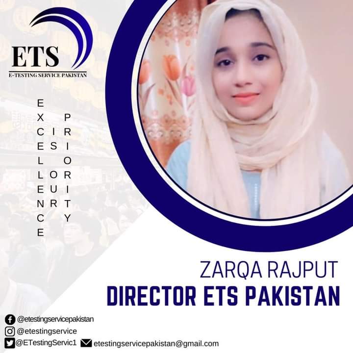 ETestingServic1's tweet photo. Ladies & Gentlemen!
ETS PAKISTAN proudly announces its Executive body, Comprising of following members:
Ms. Zarqa Rajput( Director ETS)
Ms. Aisha Ansari ( Deputy director ETS)
#ETS_PAKISTAN
#E_Carnival_Pakistan
#I_tech_soft
#Tek_Dot https://t.co/yHg3LXZKXE