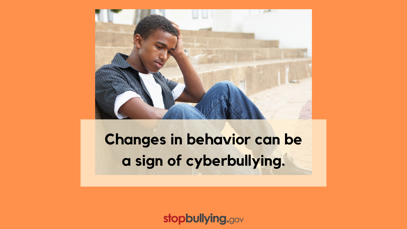 StopBullyingGov's tweet photo. When a child starts to avoid social situations or becomes withdrawn or depressed, they might be experiencing cyberbullying. #StopBullying #cyberbullying #Parents
https://t.co/0GJ1qy7JDx https://t.co/NqJv3KTMCi