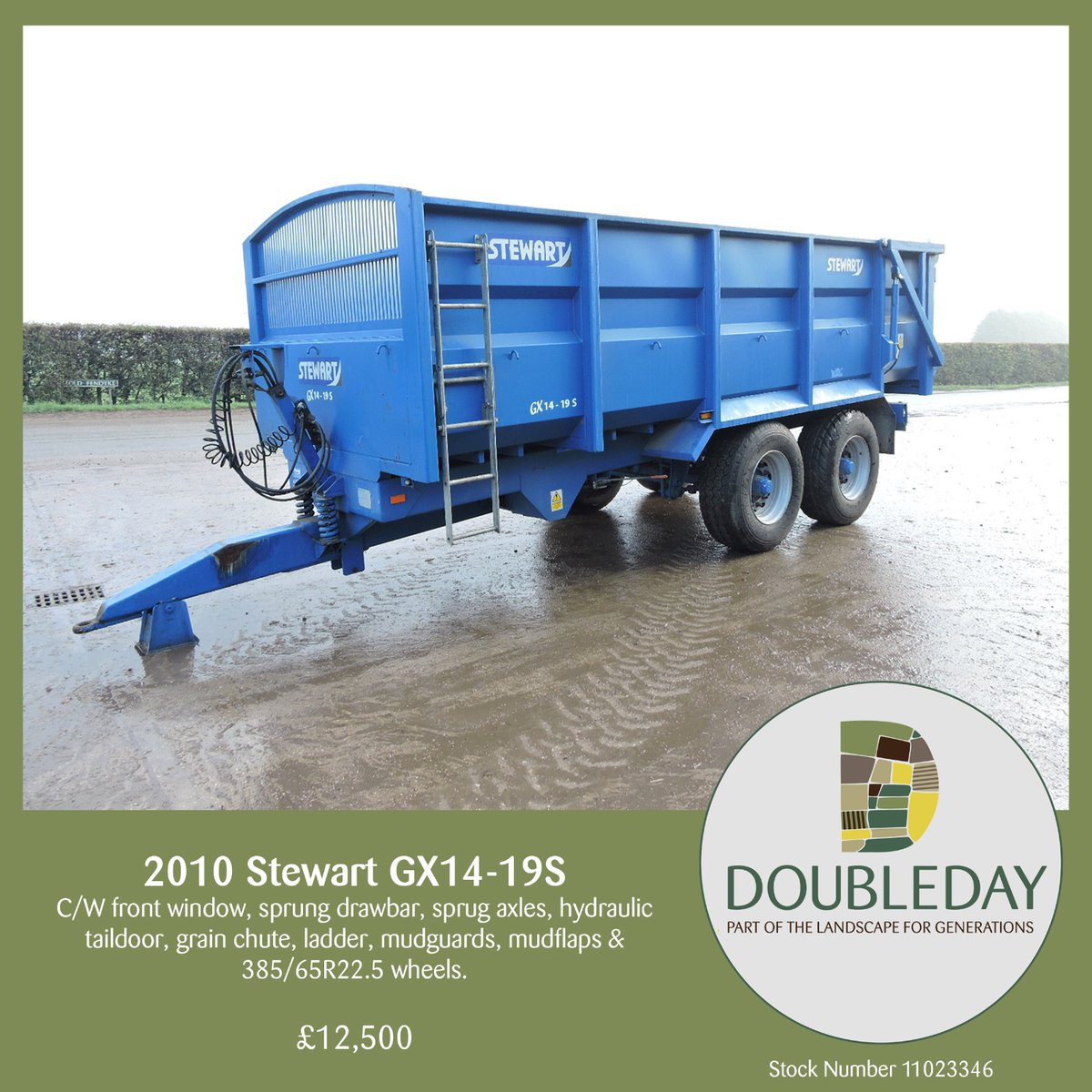 For more information on this used Stewart trailer or to view more Quality used machinery, visit our website: doubledaygroup.co.uk/used-stock/ or speak to our Used Equipment &amp; Export Sales Manager Ashley Brighton on 📞 07769 226685.