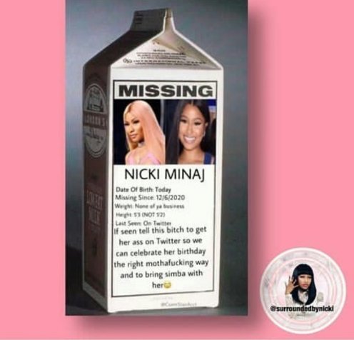 JaylnMrs's tweet photo. @NICKIMINAJ gorl where you attt (credits to the person who mad this (off insta)) https://t.co/pObcQVukSy