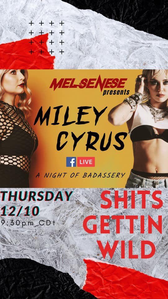 CEATalent's tweet photo. One of our members the badass @Melystica is going #live tonight at 9:30pm CT. Her themed lives are a blast. Tonight she’s rocking all @MileyCyrus songs. Tune in & show her a little love! #fblive #chicagoentertainment #chicksthatsing #chicksthatrock #femalesinger https://t.co/WfY354WGzJ