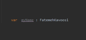 Fk_Androiddev's tweet photo. چ خوبه متغیر از نوع خودت بتونی تعریف کنی :)

#typealias #kotlin https://t.co/or3vkjpPOj