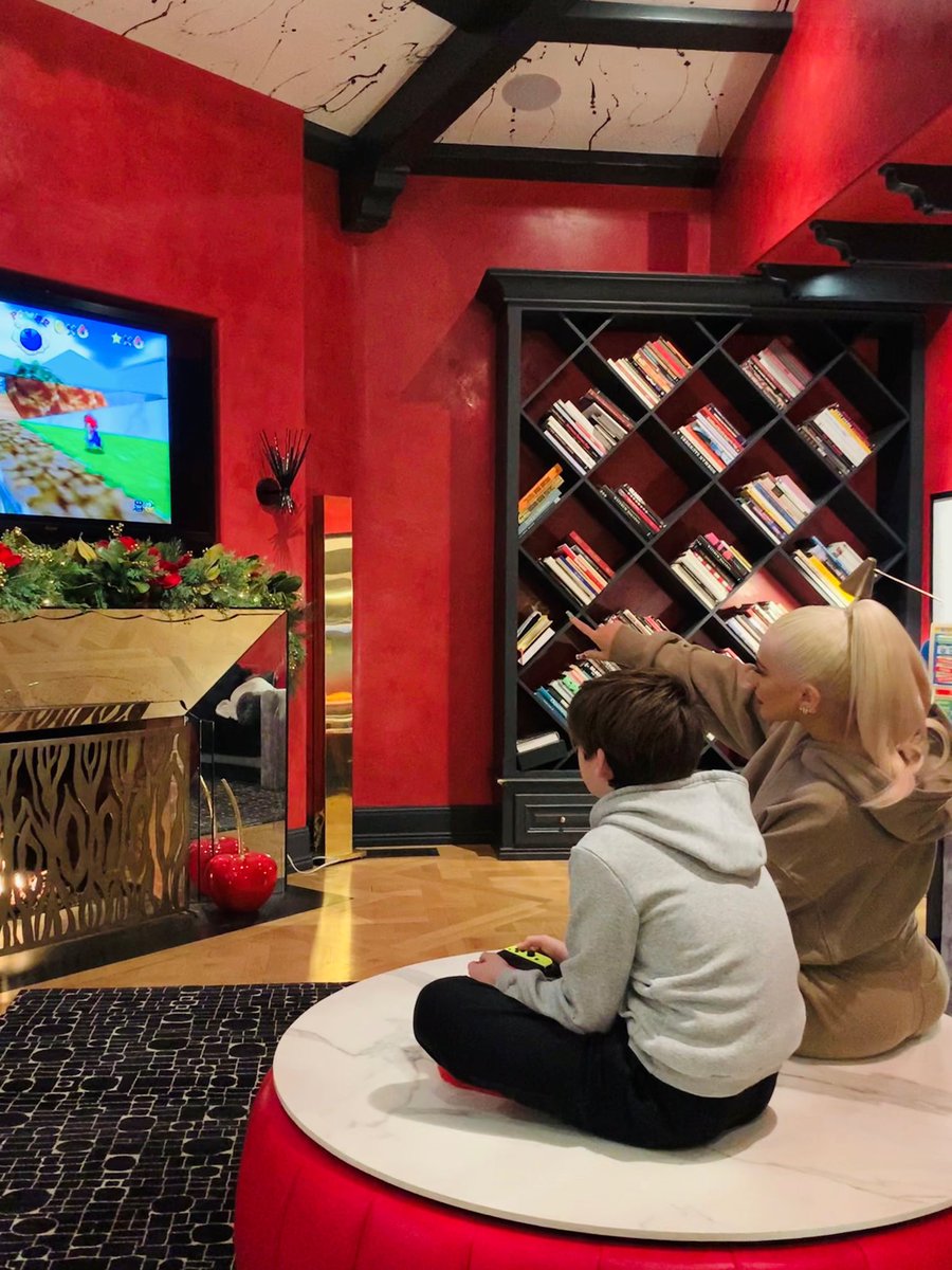 #ad Getting cozy with the kids to play Super Mario 64 in #SuperMario3DAllStars is so nostalgic ❤️ Max is starting to get better than me! #NintendoSwitch <a href="/NintendoAmerica/">Nintendo of America</a>