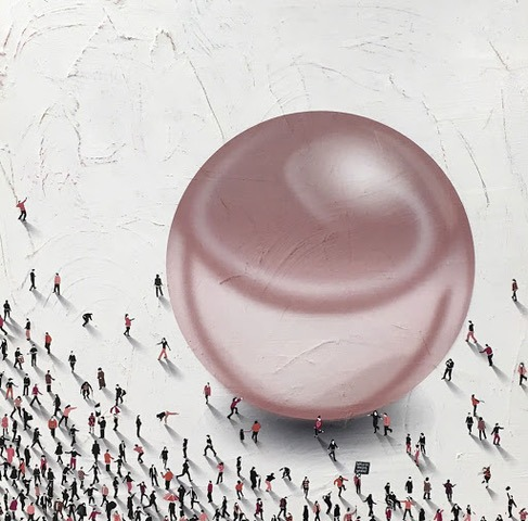 I did see a good installation at the Indianapolis museum of art where you walked on glass floor panels held up by thousands of army man type civilian figurines.