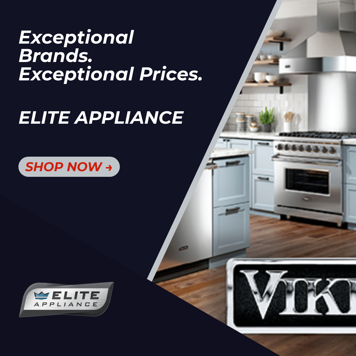 The Viking Appliance leader!  Visit us online for a complete virtual showroom + expert consultation @ eliteappliance.com  #appliances #renovation #viking #onlineretail