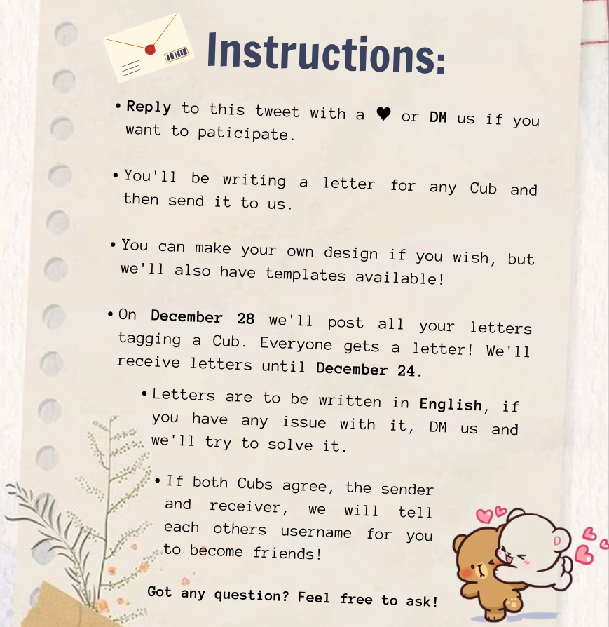 UniverseWoojin's tweet photo. Cubs! 🧸

We have a new project for you: Secret Cub!! 

We wish for you to get closer and meet new Cubs ♥

Read the pictures for more details ~

#김우진 #WOOJIN #KIMWOOJIN #10xEntertainment #WOOJINᴖᴥᴖ #Cubs #SupportWoojin #wooAlog 
@10x_ent @woooojinn https://t.co/wY9FtO075t