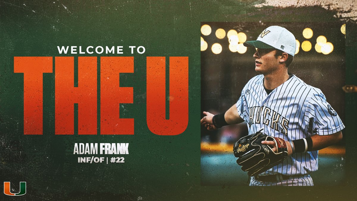 CanesBaseball's tweet photo. “His versatility is huge. He's unique because he's a guy with a skill that I don't think we've ever had.” - @GinoDiMare1 on @AdamFrank23 

📰: https://t.co/021OQorxQm https://t.co/RtfFLJViW8