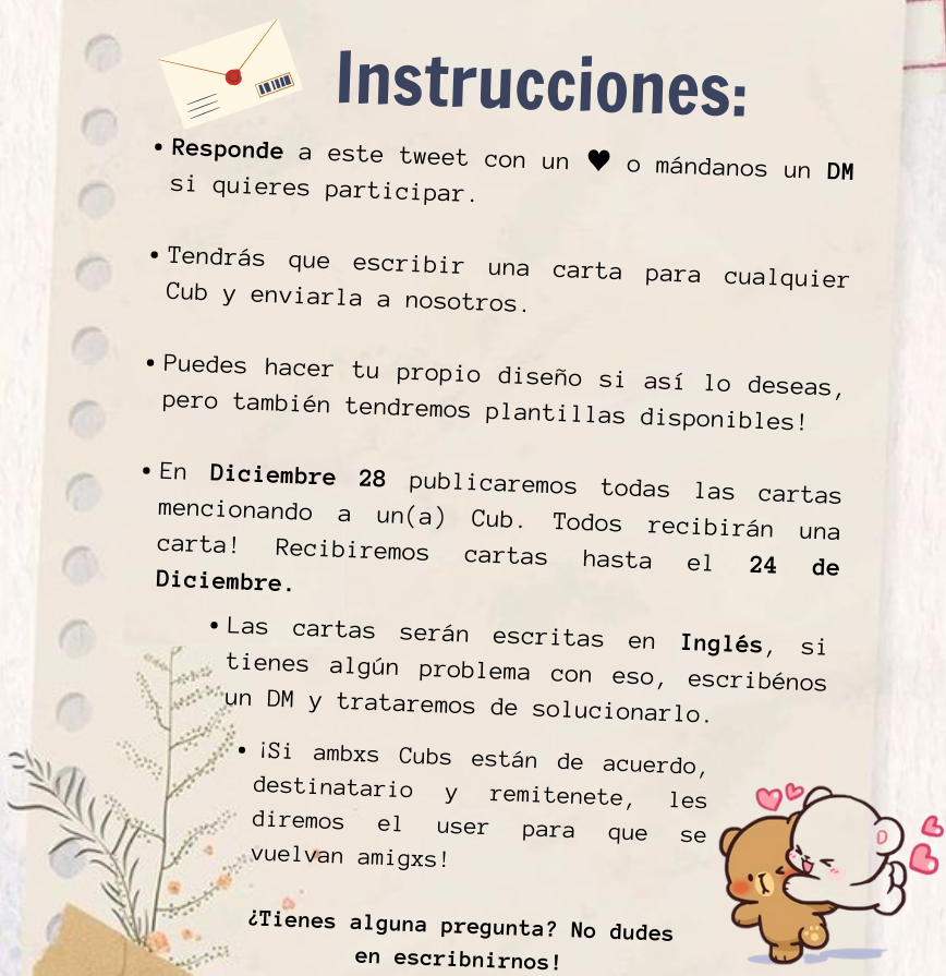 UniverseWoojin's tweet photo. Cubs! 🧸

Tenemos un nuevo proyecto para ustedes: Secret Cub!!

Esperamos que se puedan unir más y conozcan nuevas Cubs ♥️

Lee las imágenes para más detalles~

#김우진 #WOOJIN #KIMWOOJIN #10xEntertainment #WOOJINᴖᴥᴖ #Cubs #SupportWoojin #wooAlog 
@10x_ent @woooojinn https://t.co/sak126gMgB