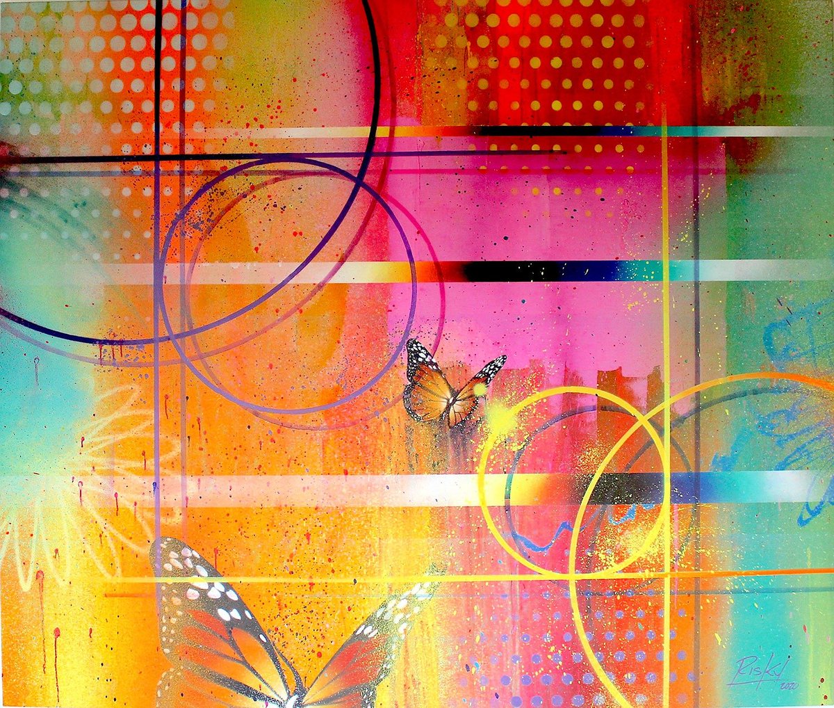 "Multi-talented fine artist, sculptor, and graffiti pioneer Kelly “RISK” Graval has been synonymous with the Los Angeles art community for over 30 years. Risk has solidified his place in the history books as a world-renowned graffiti legend and contemporary artist."