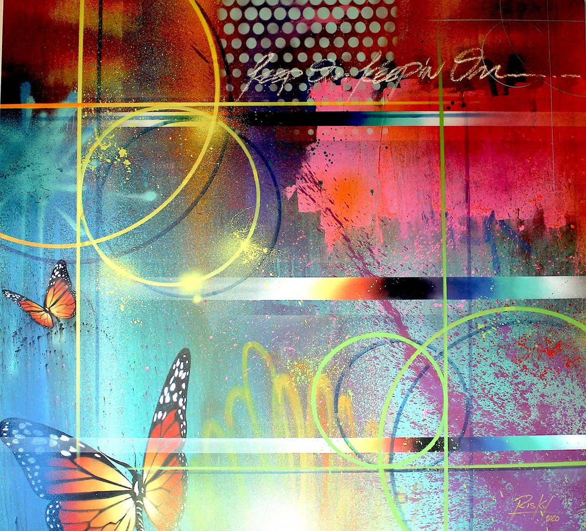 "Multi-talented fine artist, sculptor, and graffiti pioneer Kelly “RISK” Graval has been synonymous with the Los Angeles art community for over 30 years. Risk has solidified his place in the history books as a world-renowned graffiti legend and contemporary artist."