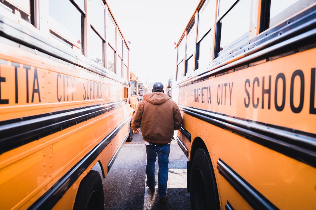 MariettaCitySch's tweet photo. Today we installed Bus Clean Air Needlepoint Bipolar Ionization Systems on our school buses! This technology, also used in our buildings, is proven to remove more than 99% of COVID-19 from the air within 30 minutes. https://t.co/EGXLtDWPO4