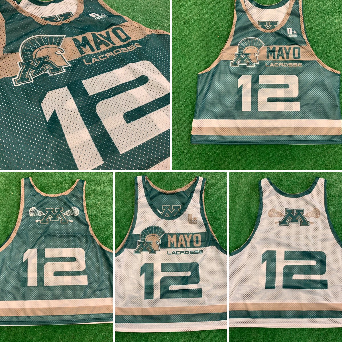 LaxPickleball's tweet photo. Once again great to work with the squad of @MayoBoysLax and rock out these awesome sublimated old school mesh reversibles. #lacrosse #customuniforms #lax #customlax https://t.co/h0ySieSMIy
