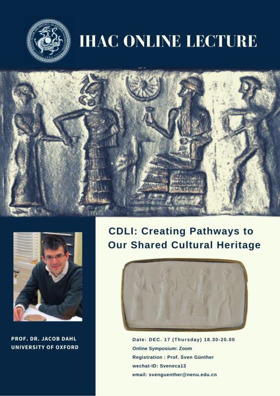 Dr. Sven Günther (@sveneca) on Twitter photo Next week <a href="/IHAC_NENU/">Institute for the History of Ancient Civilizations</a>: Prof. Dr. Jacob Dahl on digitalizing our ancient heritage. All times Chinese times CET+7, register <a href="/Sveneca/">Dr. Sven Günther</a> via email sveneca@aol.com #ancientneareast #ANE #antiquity #assyria #Assyrian Next week <a href="/IHAC_NENU/">Institute for the History of Ancient Civilizations</a>: Prof. Dr. Jacob Dahl on digitalizing our ancient heritage. All times Chinese times CET+7, register <a href="/Sveneca/">Dr. Sven Günther</a> via email sveneca@aol.com #ancientneareast #ANE #antiquity #assyria #Assyrian