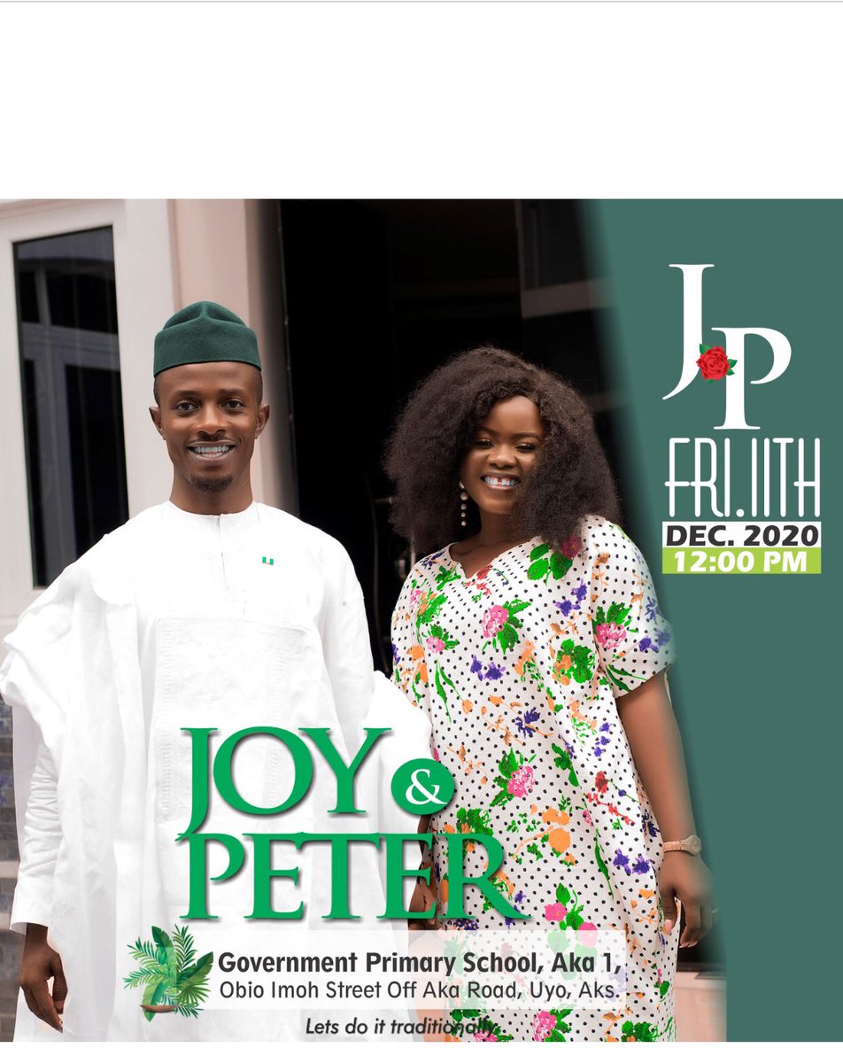 PeterSaturdayP's tweet photo. Hello dear friends, Families and Leaders!
Tomorrow is our Traditional Marriage!
Kindly come and share in our joy!
Thank you in anticipation of your presence and support
#JoyForPeter π«β€οΈ
- PETER SATURDAY
(Husband Designate) https://t.co/mnCd3ry2Fd
