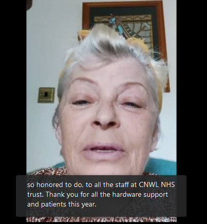 waddington_mike's tweet photo. fantastic #OCParty @cnwlnhs lots of great messages from kind celebs!! https://t.co/wiVlSFjdHu