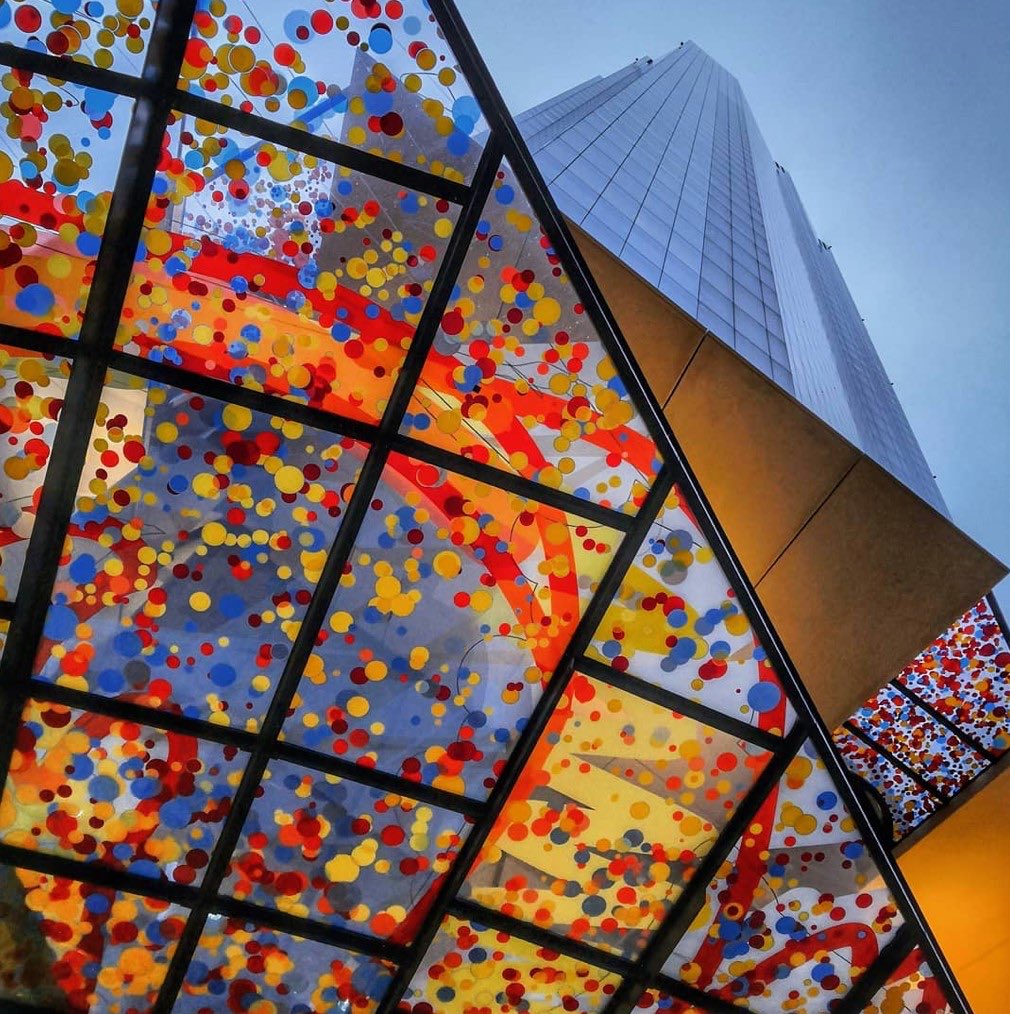 LDNArchitecture's tweet image. The colourful wind baffles installed on 22 Bishopsgate - photography taken by ‘dvd.a.g’. Thank you for sharing with us. 
#skyscraper #londonarchitecture #design #architecture #architecturaldesign #londonskyscraper #22bishopsgate #londonlandmark #architectureart