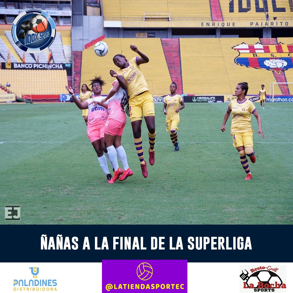 100Sports4's tweet photo. YA HAY PRIMER FINALISTA EN LA SUPERLIGA FEMENINA
.
.
https://t.co/P5hHrEf6Cm
.
.
#100xcientosports #ClubÑañas #Ñañas #BarcelonaFemenino #SLFDirectv #SuperligaFemeninaDIRECTV #SuperLigaFemenina https://t.co/9Yl1byGpn6
