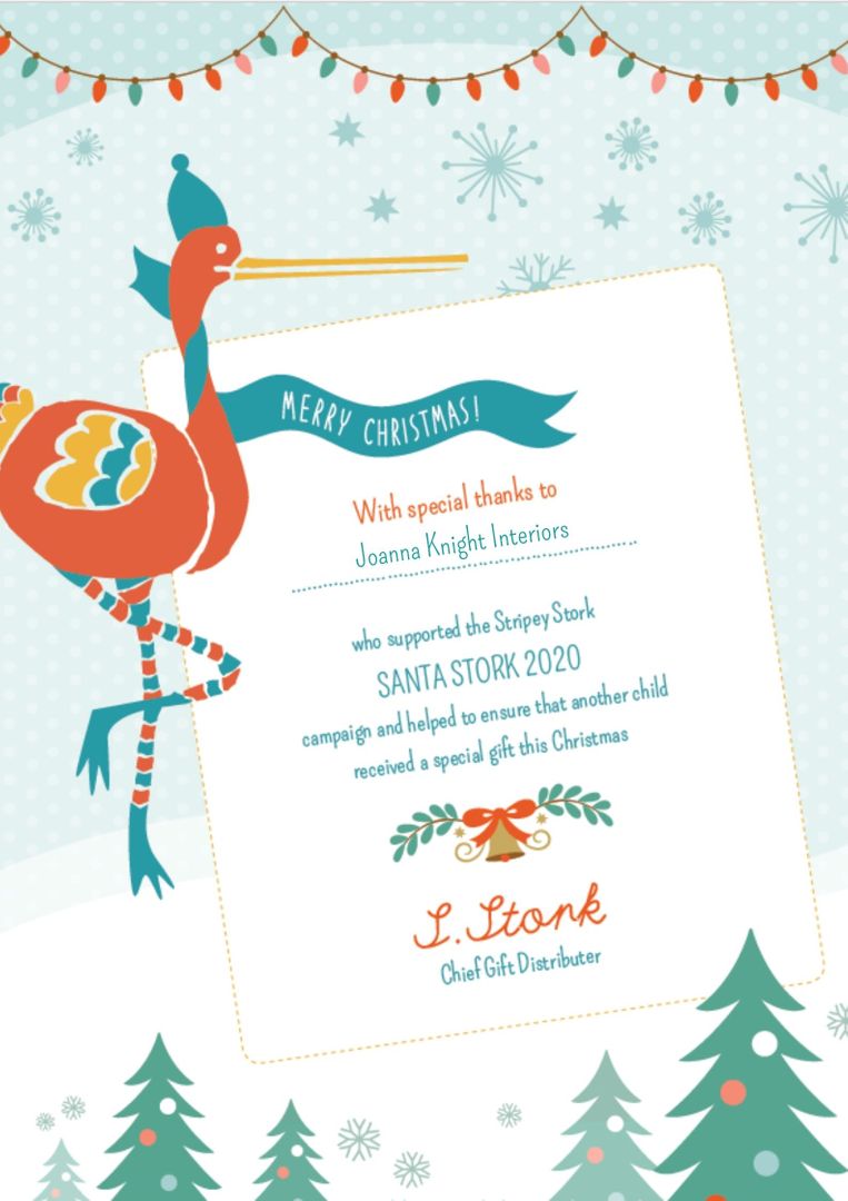 StripeyStork's tweet photo. We 🧡 how local businesses are being creative in ways to get behind #SantaStork2020. Like @joannaknightint who instead of sending gifts to their clients, spent £128 on popular presents from our #SantaShop. Thank you for thinking of others this #Christmas.

https://t.co/t6HvHS2Lih https://t.co/hzTNJtxcoP