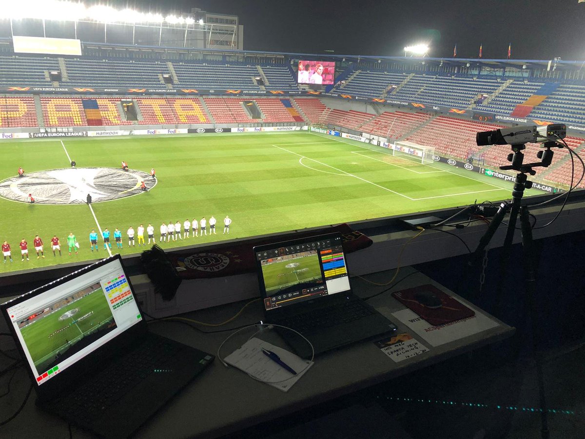 panoris2's tweet photo. The future is now! Right now,@ACSparta_CZ plays @acmilan in @EuropaLeague. Right now, automated🎥 are recording the match, allowing analysts to do their job - to analyse📈To tag live, share it with coaches and present animated scenes in half time. 
Unique 👉 That's Panoris! https://t.co/Id1bkj3bad