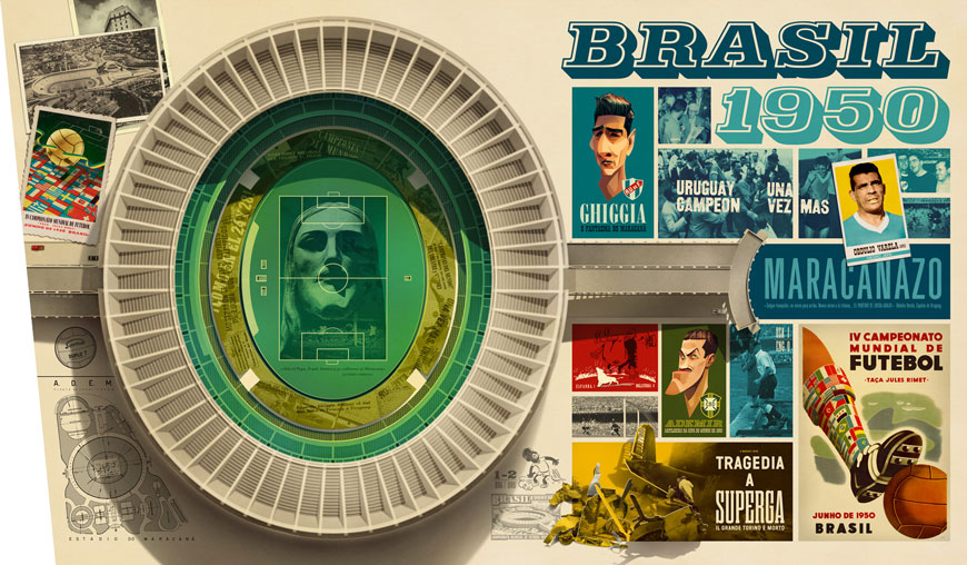 adam_bestwick's tweet photo. The history of the World Cup, told through beautifully conceived posters by Swedish designer/illustrator Jonas Bergstrand #footballart https://t.co/TMKiox2ijl