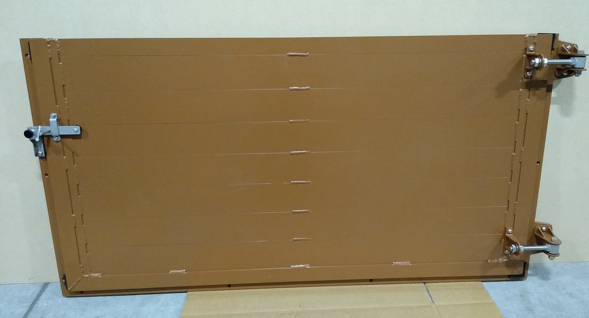 Base_Metalwork's tweet photo. Also out of the door this week were these bespoke #aluminium #flood gates. All designed and manufactured in house to customer specification including hinges and latch. #powdercoating finish to customer specification. https://t.co/EpTwZnUIzp