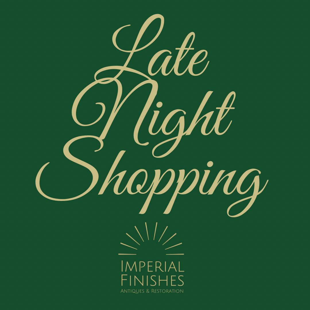 Good Evening @somersethour We are Open until 9pm every night in the lead up to Christmas. 📞for a free no-obligation quote so that we can transform your family heirlooms. #somersethour #latenightshopping #christmashours #Antiques #AntiquesRestoration #FurnitureRestoration